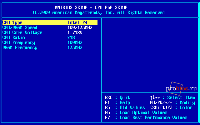  CPU PnP Setup