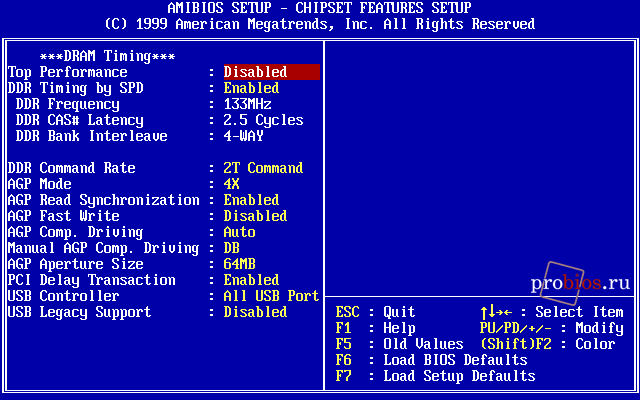  CHIPSET FEATURES SETUP