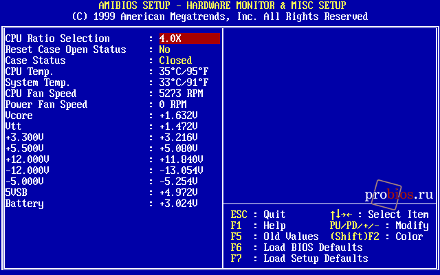  HARDWARE MONITOR & MISC SETUP