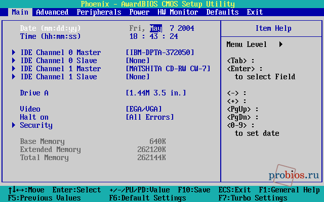 phoenix awardbios cmos setup utility manual